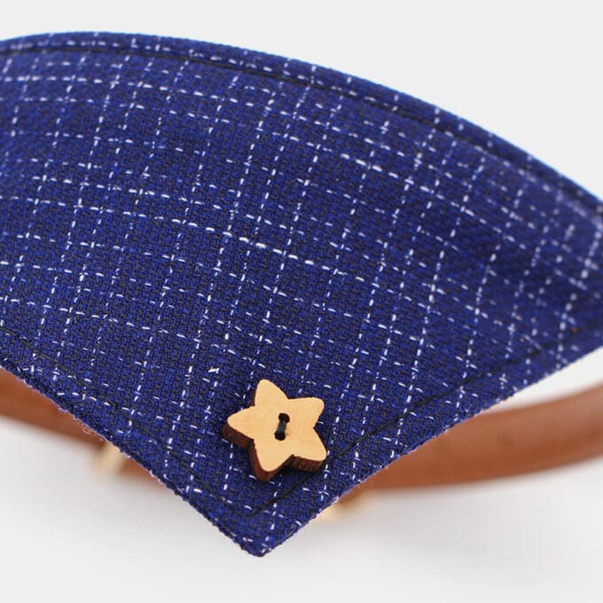Collier bandana foulard bleu pour chien