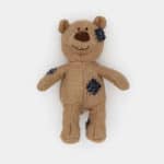 Jouet peluche ours sonore en toile de jute pour le chien et le chiot