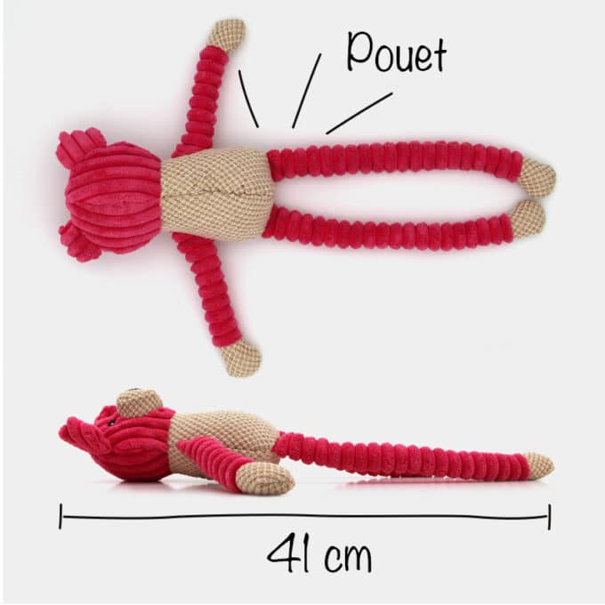 Peluche-jouet-bruit-sonore-chien-chiot-4 Jouet peluche cochon sonore pour le chien et le chiot