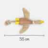 Peluche-jouet-bruit-sonore-corde-chien-chiot-2 Canard en tissu et corde qui couine pour chien