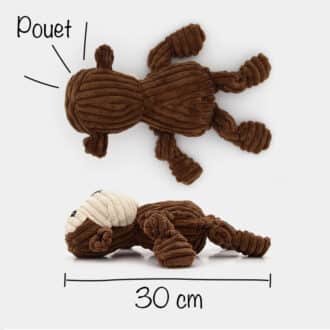 Jouet peluche singe doux sonore pour le chien et le chiot