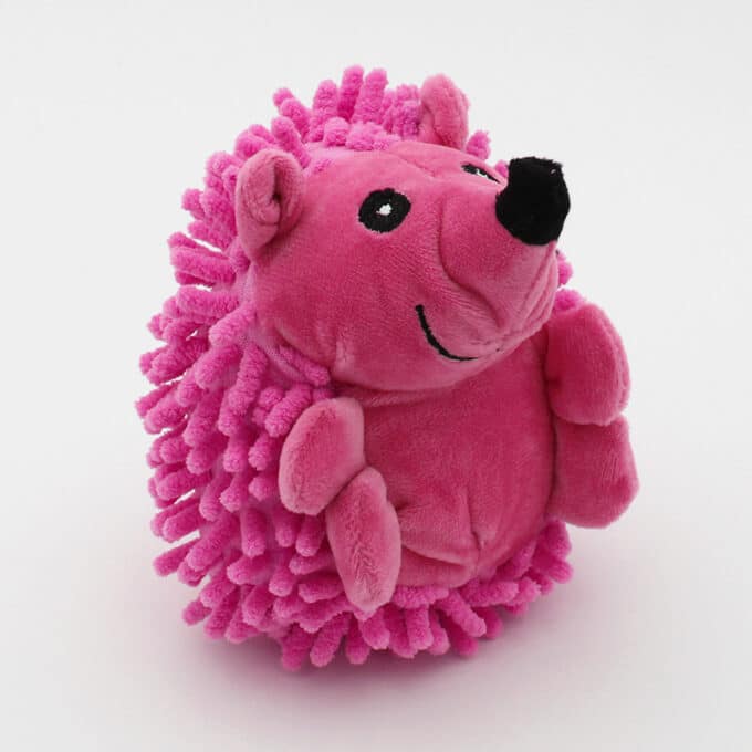 Peluche-jouet-herisson-doux-mignon-chien-chiot-2 Jouet peluche hérisson rose doux pour le chien et le chiot