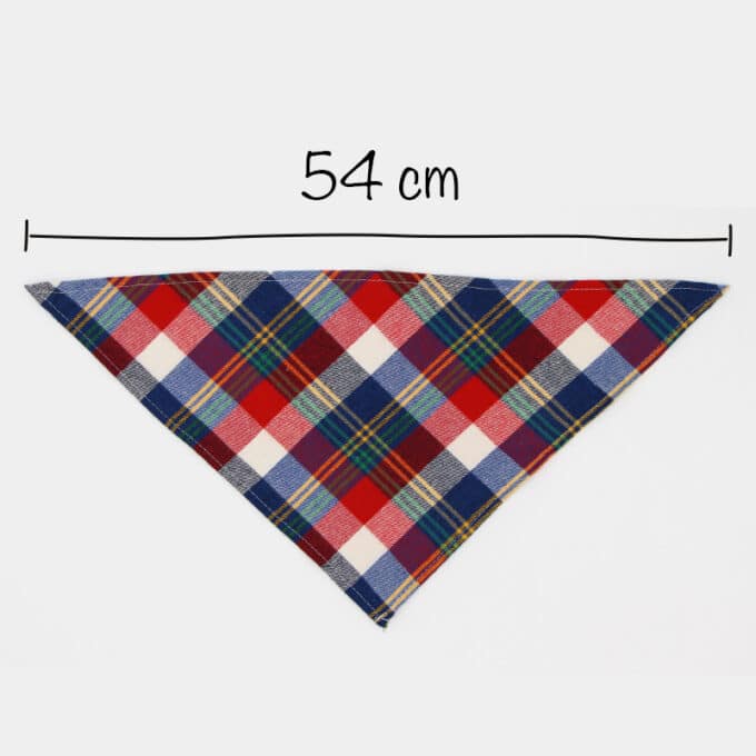 bandana pour chien foulard à carreaux tartan