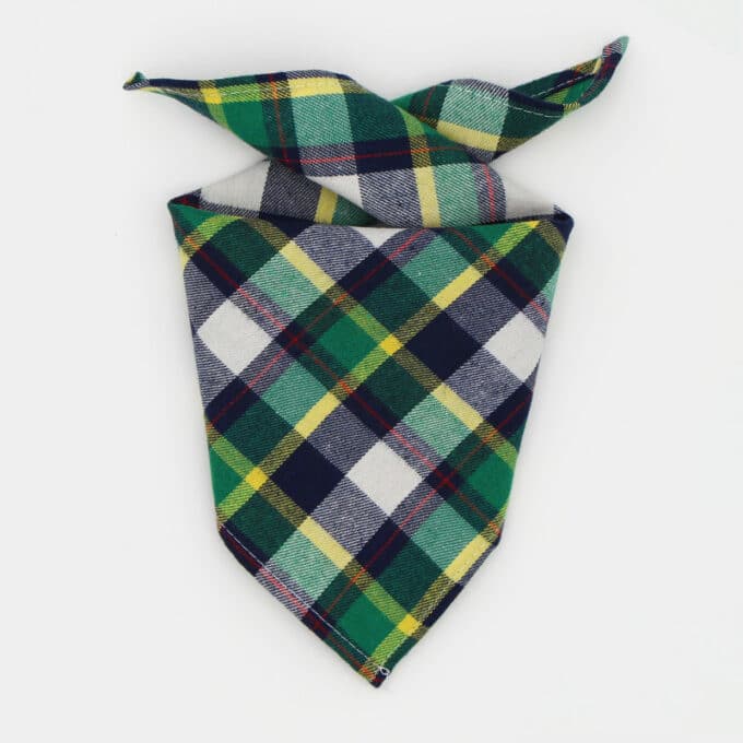 bandana pour chien foulard à carreaux tartan