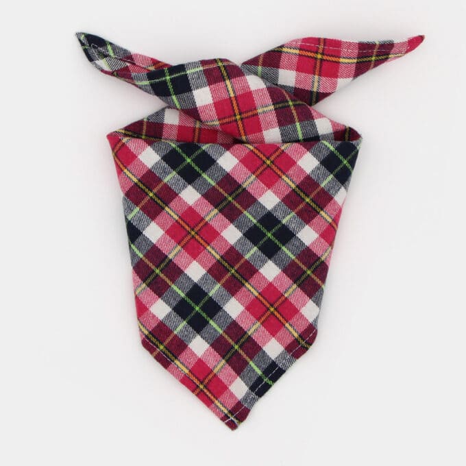 bandana pour chien foulard à carreaux tartan