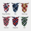 bandana pour chien foulard à carreaux tartan