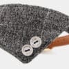 Collier bandana pour chien foulard gris