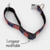 collier-nylon-clip-sport-drapeau-USA-chien-3 collier USA en nylon avec clip argenté pour chien et chiot