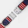 collier-nylon-clip-sport-drapeau-USA-chien-4 collier USA en nylon avec clip argenté pour chien et chiot