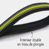 collier-sport-chien-chiot-nylon-reflechissant-clip-doublure collier sport réfléchissant en nylon avec clip pour chien et chiot