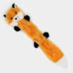 Jouet peluche renard sonore plat pour le chien et le chiot