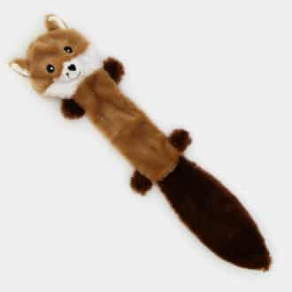 Jouet peluche écureuil sonore plat pour le chien et le chiot