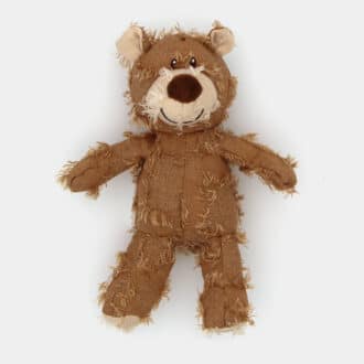 Peluche qui couine pour chien • Ours moutarde