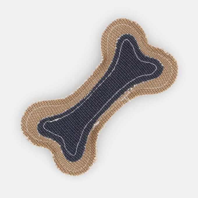 jouet-chien-os-tissu-lin-toile-7 Jouet os en toile de jute pour la mastication du chien et du chiot
