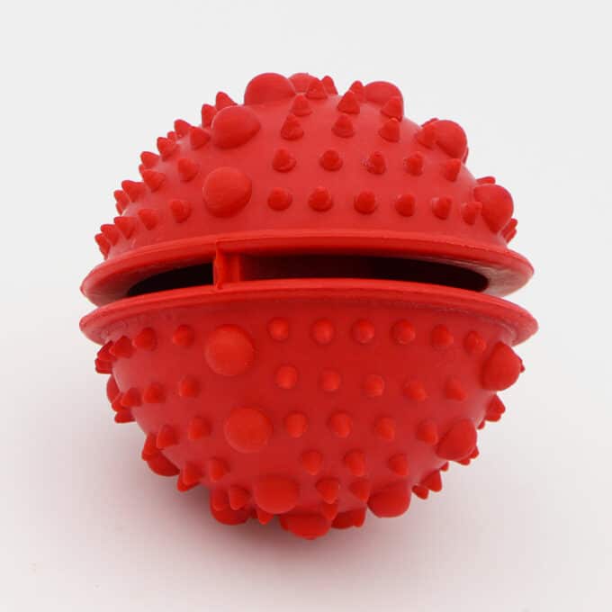 Balle à friandises pour chien distributrice de croquettes jouet anti-glouton