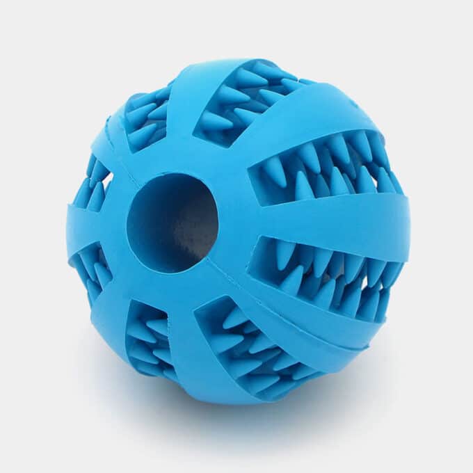 Balle à friandises pour chien distributrice de croquettes jouet anti-glouton