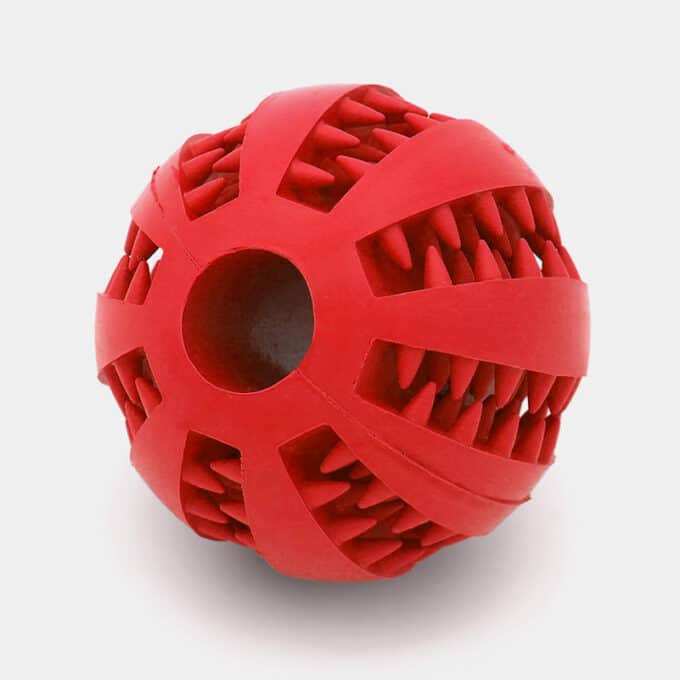 Balle à friandises pour chien distributrice de croquettes jouet anti-glouton