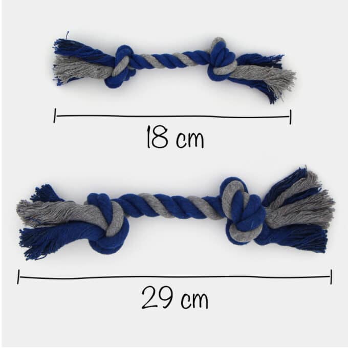 Jouet en corde pour chien avec nœuds à mâcher