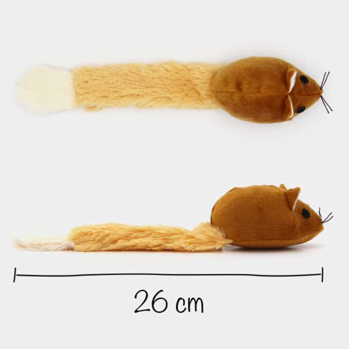 jouet peluche souris de couleur pour le chat ou le chaton