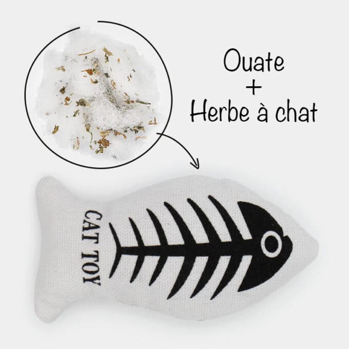 Coussin herbe à chat effet