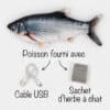 jouet-peluche-poisson-remue-queue-herbe-chat-chaton-11 Poisson qui bouge la queue pour chat jouet électronique interactif