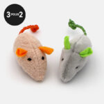 jouet peluche souris de couleur pour le chat ou le chaton