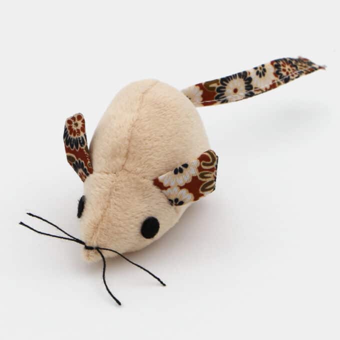 jouet peluche souris en tissu pour le chat ou le chaton