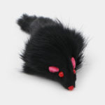 jouet peluche souris noire pour le chat ou le chaton