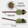 jouet-souris-cataire-catnip-herbe-chat-2 jouet souris herbe à chat cataire et matatabi
