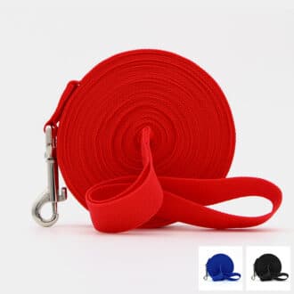 laisse longe solide et souple pour promenade et éducation du chien et du chiot