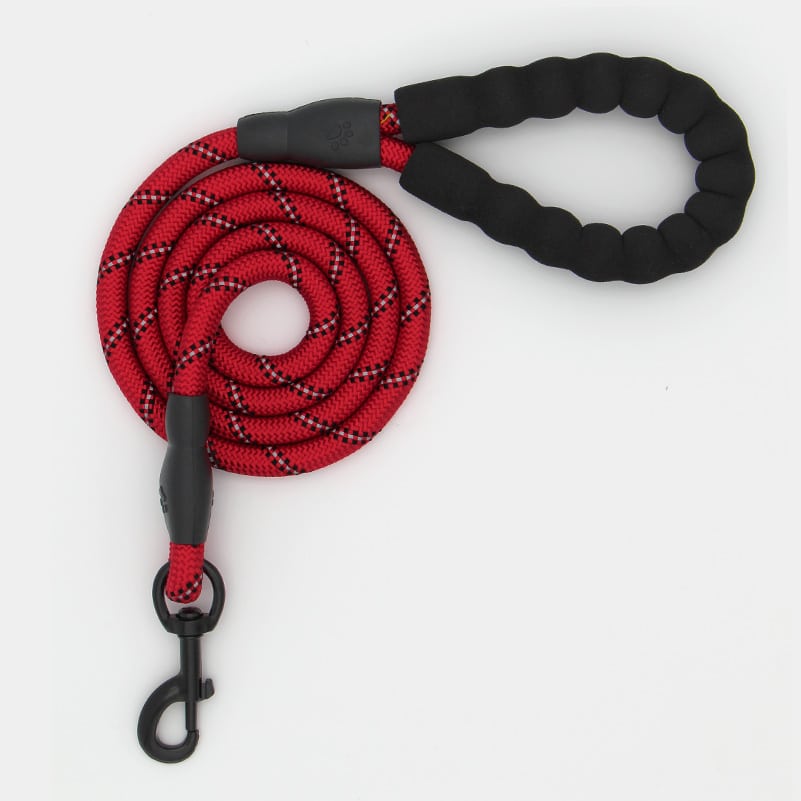 1,5 m Grande corde réfléchissante pour chien Durable Grande laisse pour  chien Promenade Grand collier pour chien Renforcer le harnais de traction  Round-1a