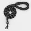 laisse-chien-corde-escalade-ronde-reflechissant-10 laisse chien en corde d'escalade ronde et réfléchissante noire