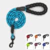 laisse-chien-corde-escalade-ronde-reflechissant-4 laisse chien en corde d'escalade ronde et réfléchissante bleue