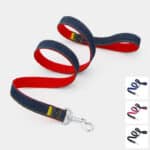 laisse en tissu jean et nylon pour chien et chiot