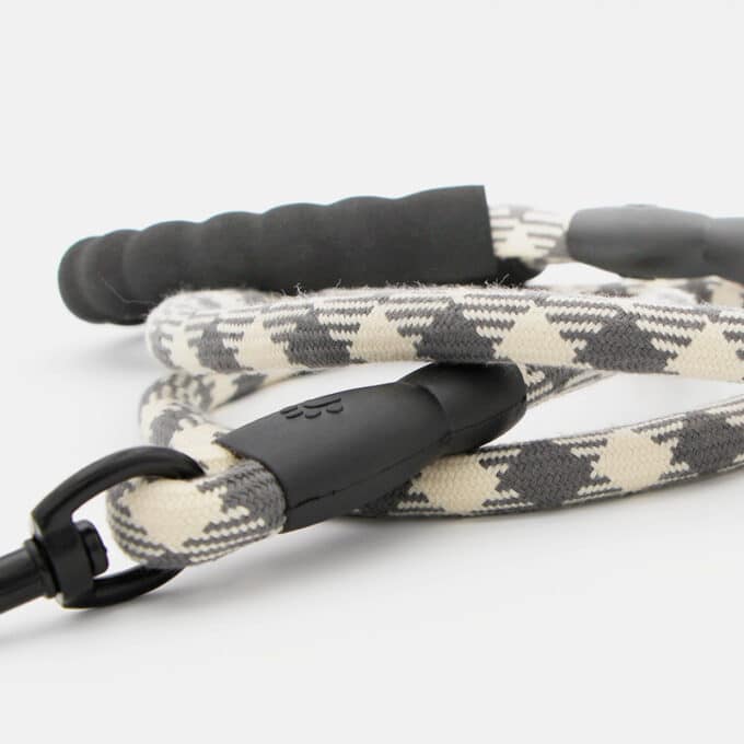 Laisse en corde d'escalade pour chien motif écossais