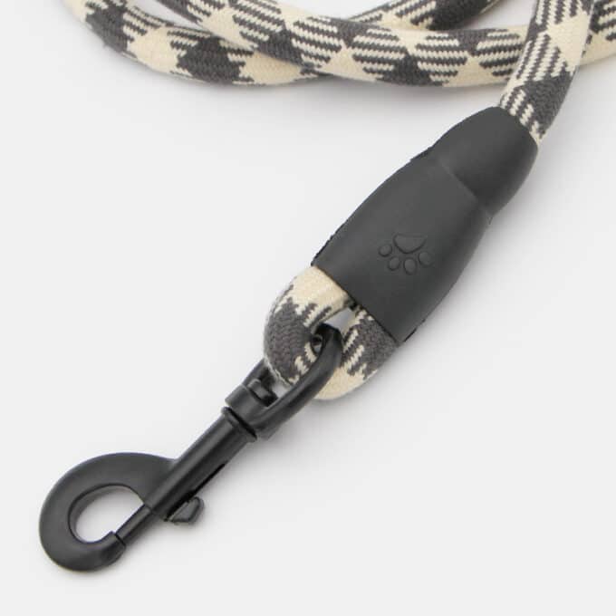 Laisse en corde d'escalade pour chien motif écossais