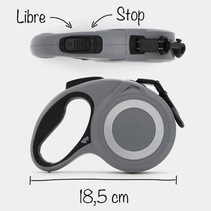 laisse-enrouleur-5m-design-moderne-chien-4 laisse à enrouleur rétractable 5 mètres pour le chien