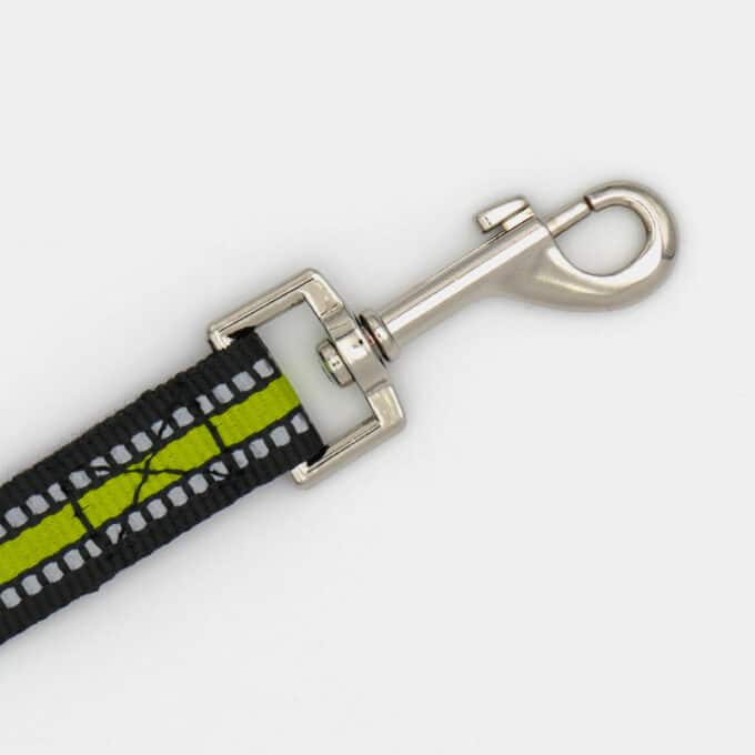 Laisse sport en nylon réfléchissante pour chien ou chiot