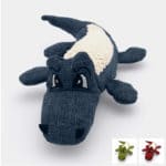 Jouet peluche crocodile sonore en lin pour le chien et le chiot