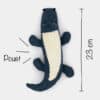peluche-jouet-chiot-chien-bruit-sonore-2 Jouet peluche crocodile sonore en lin pour le chien et le chiot