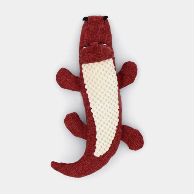 peluche-jouet-chiot-chien-bruit-sonore-5 Jouet peluche crocodile sonore en lin pour le chien et le chiot