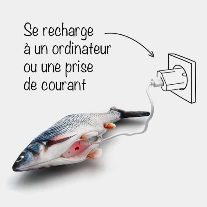 poisson-qui-bouge-chat-jouet-15 Poisson qui bouge la queue pour chat jouet électronique interactif