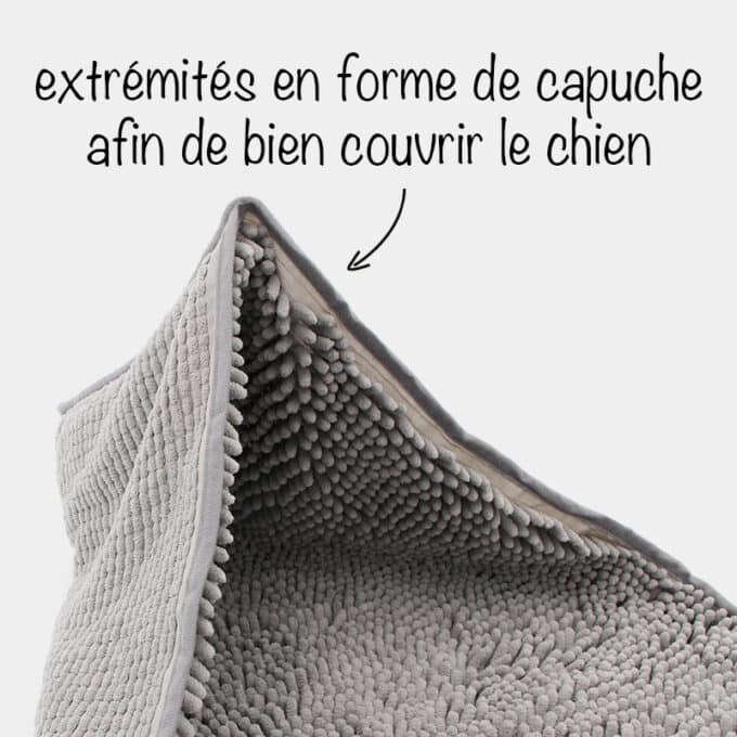 serviette-microfibre-bain-absorbante-chien-chiot-4 serviette microfibre super absorbante pour le bain et le séchage du chien ou du chiot
