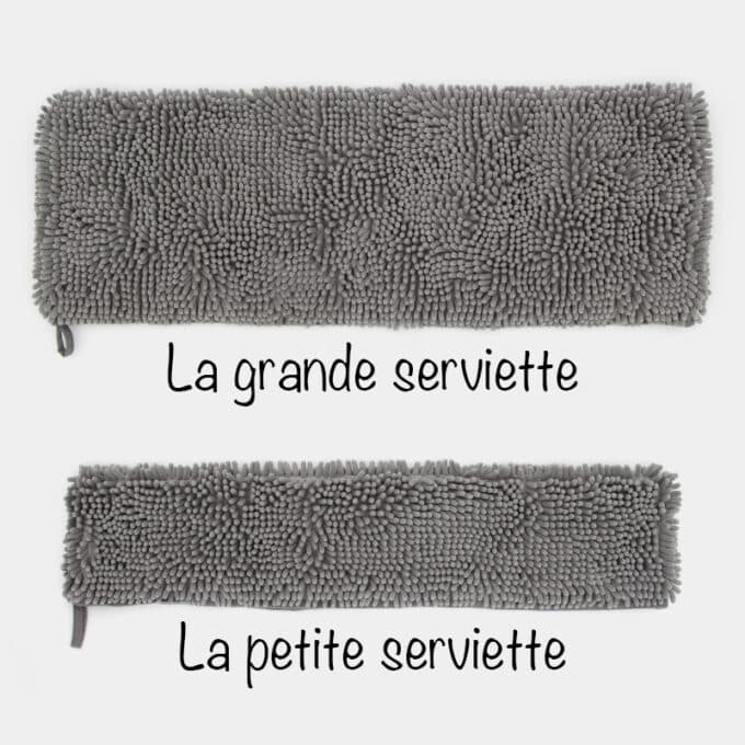serviette-microfibre-bain-absorbante-chien-chiot-5 serviette microfibre super absorbante pour le bain et le séchage du chien ou du chiot