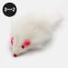 souris-blanche-chat jouet peluche souris blanche pour le chat ou le chaton