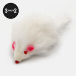 jouet peluche souris blanche pour le chat ou le chaton