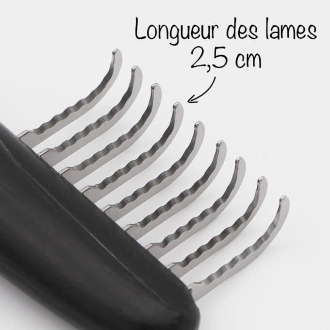 Peigne-denouant-crante-demelant-demeloir-chat-chien-4 Peigne dénouant cranté démêlant pour chat et chien