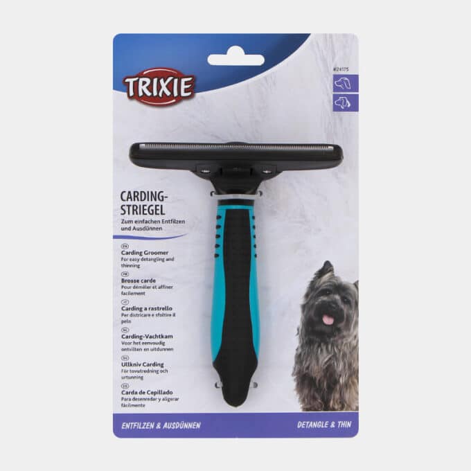 brosse-carde-anti-mue-toilettage-grand-chien-trixie-2 Brosse carde anti-mue de toilettage pour grand chien