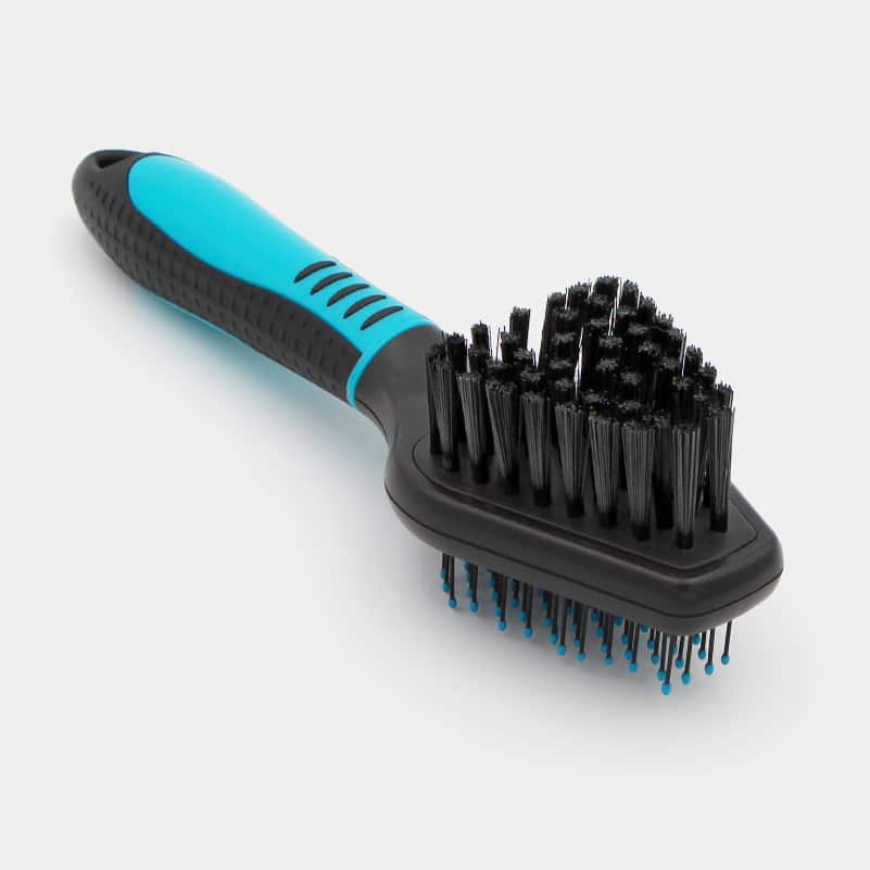 Trixie Brosse anti bouloches, double face, noir/rouge