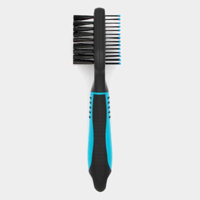 double-brosse-toilettage-massage-chat-chien-trixie-4 Brosse double Trixie pour le brossage du chat et du chien